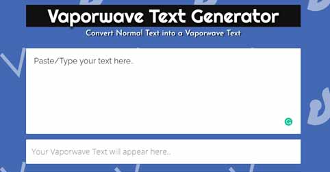 Things about Vaporwave Text Generator